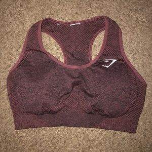 Gymshark Vital Seamless Sports Bra - Brown Marl